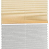 Плиссе Delfa Basic Crush СПШ-35501/3504 Basic Transparent (52x160, ваниль/белый)