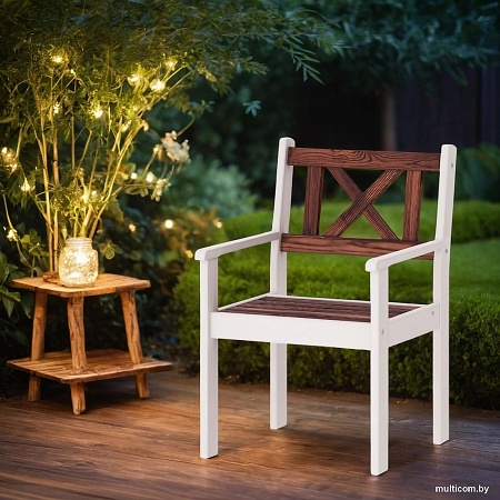 Кресло Sundays Ф-183.02 590x90x640 (орех/белый)