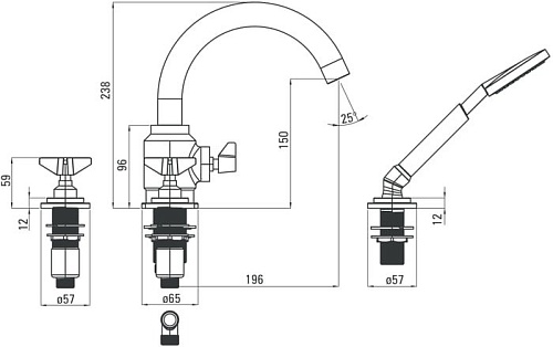 Смеситель Deante Temisto BQT 014D