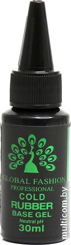 Основа Global Fashion Rubber Base Coat without Chemical 30 мл