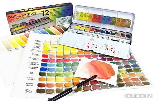 Акварельная краска Daniel Smith DS285650107 (12цв, кюветы)