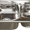 Кухонная мойка Mixline 538196 (левая, полированная, 0.8 мм)