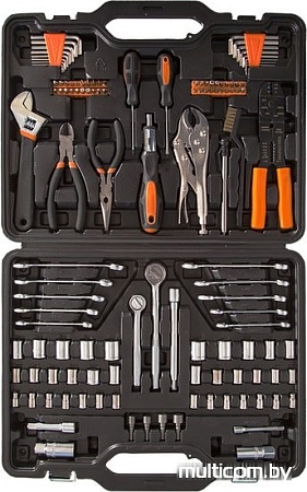 Универсальный набор инструментов Bort BTK-123 (123 предмета)