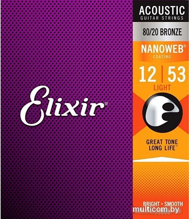 Струны для гитары Elixir Strings 11052 12-53