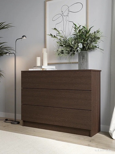 Комод Горизонт Нео 1050 3 ящика (венге)