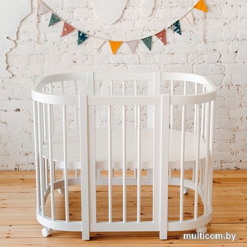 Кроватка-трансформер Dreams Smart 1521 (белый)