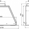 Кухонная вытяжка Elikor Врезной блок Flat 52П-650-К3Д (топленое молоко)