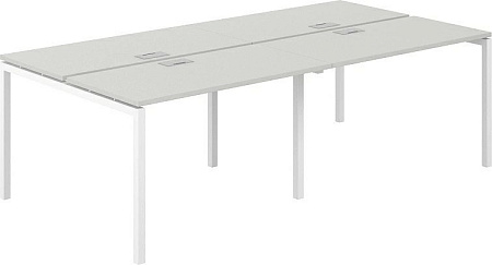 Norden 240х123.8х75 SG.251.SH.44.WH (белый/серый бархат)