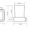 Стакан для зубной щетки и пасты Bemeta Solo 139110012