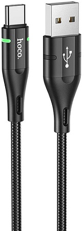 Кабель Hoco U93 Shadow USB Type-A - USB Type-C (1.2 м, черный)