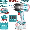 Гайковерт Total TIWLI20135 (с 2-мя АКБ, кейс)