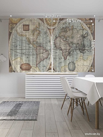 JoyArty Круглая карта мира p_31152 (145x180)