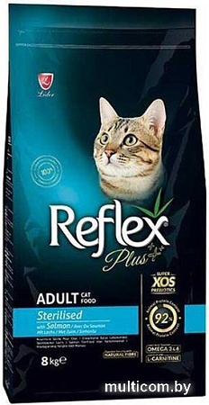 Сухой корм для кошек Reflex Plus Adult Sterilised Salmon 8 кг