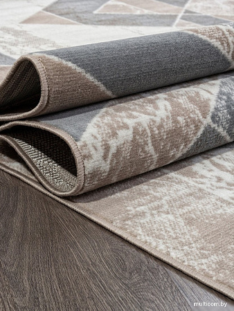 Ковер для жилой комнаты Merinos Sierra F354-STAN-BEIGE-BLUE (1х2)