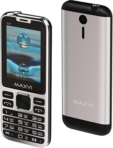Мобильный телефон Maxvi X11 (серебристый)