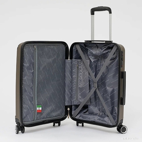 Чемодан-спиннер Francesco Molinary 197-PP1906/2-20BRW (коричневый)