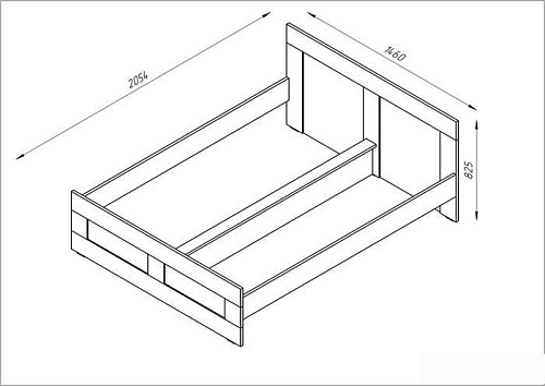 Кровать Mio Tesoro Сириус 180x200 2.02.04.210.1 (белый)