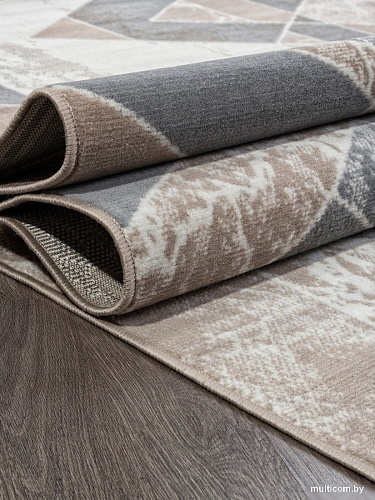 Ковер для жилой комнаты Merinos Sierra F354-STAN-BEIGE-BLUE (1х2)