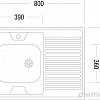 Кухонная мойка Ukinox STD800.600-5C 0L