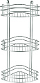 Rosenberg Этажерка RUS-385021-3 Zn