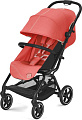 Коляска прогулочная «книга» Cybex Eezy S+ 2 с дождевиком и бампером (BLK hibiscus red)