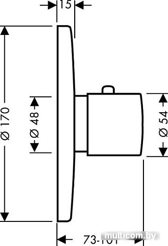 Термостатический смеситель Hansgrohe Ecostat S 15711000