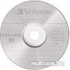 DVD+RW диск Verbatim 4.7Gb 4x Verbatim DLP Silver по 25 шт. CakeBox 043489