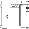 Кухонная мойка Ukinox Модерн MOP340.400 GT8C (с сифоном)