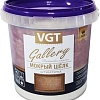 Декоративная штукатурка VGT Gallery Мокрый Шелк Lux (1 кг, база серебристо-белая №1)