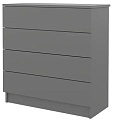 Комод Горизонт Нео 760 4 ящика (серый графит)