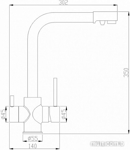 Смеситель ZorG SH 552 SATIN
