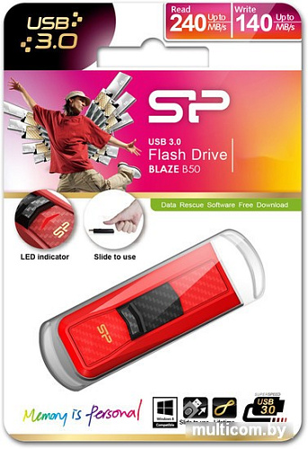 USB Flash Silicon-Power Blaze B50 16GB (SP016GBUF3B50V1R)