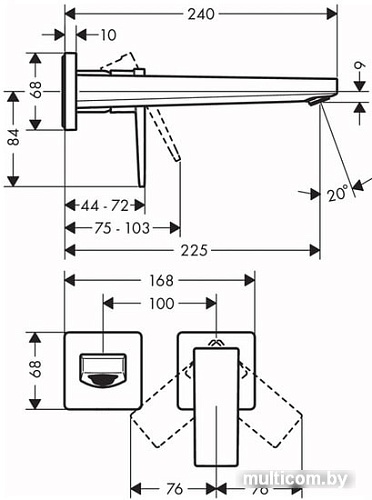 Смеситель Hansgrohe Metropol 32526670