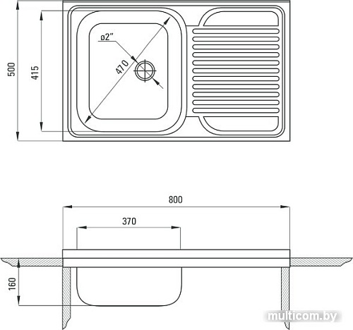 Кухонная мойка Deante Tango ZM5 311P (левая, оформление)