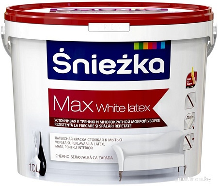 Sniezka Max White Latex 10 л (белый)