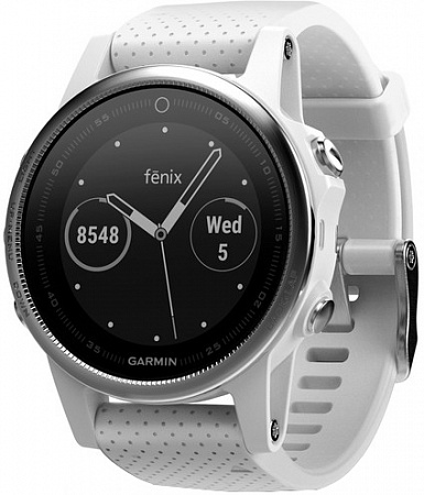 Умные часы Garmin Fenix 5S 42mm (белый/белый) [010-01685-00]