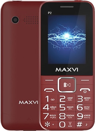 Мобильный телефон Maxvi P2 (винный красный)