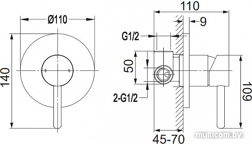 Смеситель Omnires Y Y1245