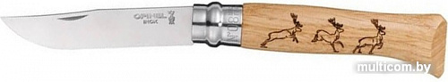 Туристический нож Opinel N°8 Animalia (олени)