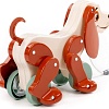 Игрушка-каталка Полесье Собака Боби 48701 (белый/коричневый)