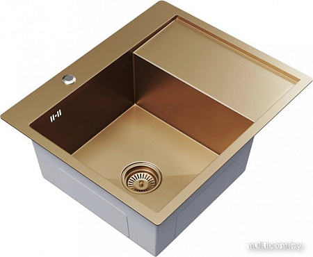 Кухонная мойка Mixline Pro 552925 (бронза, с сифоном)