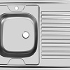 Кухонная мойка Ukinox STD800.600 5C 0LS (с сифоном)