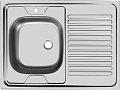 Кухонная мойка Ukinox STD800.600 5C 0LS (с сифоном)