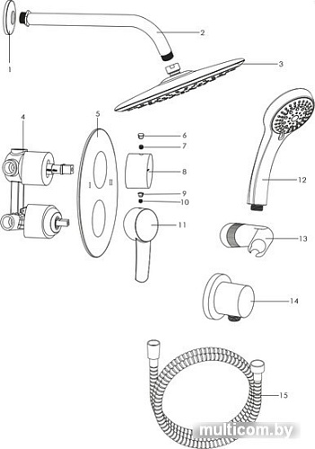 Душевая система Lemark Atlantiss LM3229C