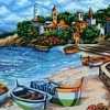 Картина по номерам Русская живопись Солнечный берег A162
