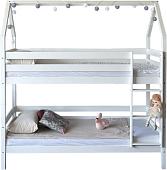 Двухъярусная кровать Dyatel Мальта 80x180 с настилом HF-BS-046-WH (белый)