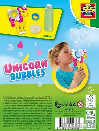 Мыльные пузыри SES Creative В форме единорога 02278