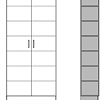 Шкаф распашной Макс Стайл Falcon Fidji Egger 240x100x50 20C5050 (серый пыльный U732 ST9)