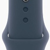 Умные часы Apple Watch SE 2 44 мм (алюминиевый корпус, серебристый/грозовой синий, спортивный силиконовый ремешок S/M)