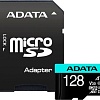 Карта памяти A-Data Premier Pro AUSDX128GUI3V30SA2-RA1 microSDXC 128GB (с адаптером)